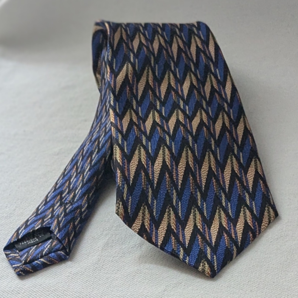Missoni Cravatte Statement Zigzag Design Blue + M… - image 3